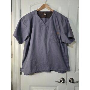 Carhartt Ripstop Utility Scrub Top Men's 2XL Gray C15108 EUC